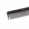 Расческа рабочая DEWAL CARBON black с металлической спицей 22,5 см